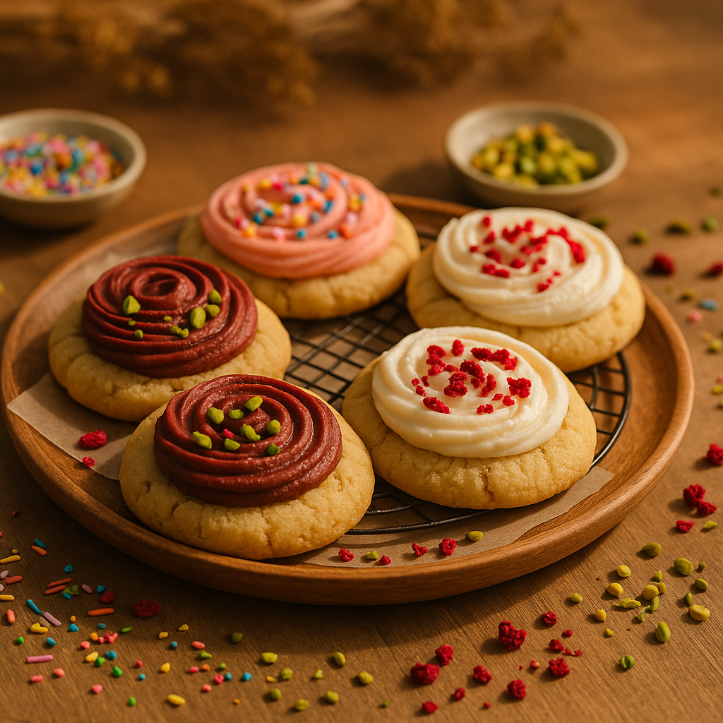 Crumbl Cookies mit Frosting