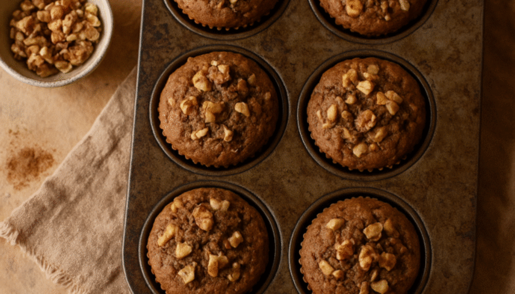 Walnuss-Birnen-Muffins